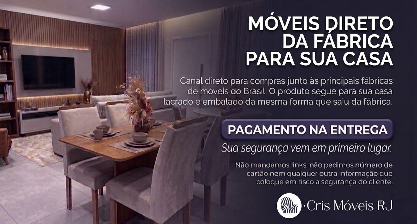Móveis direto da fábrica para sua casa — Cris Móveis RJ, pagamento na entrega.